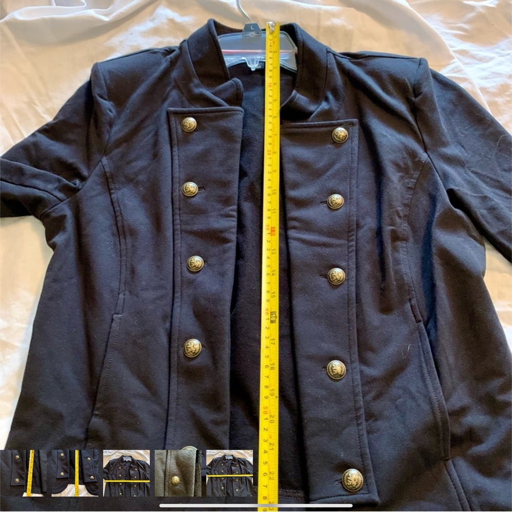 Tommy Hilfiger Black Military Inspired with Gold Buttons - Picture 4 of 4